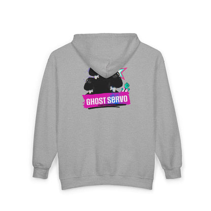 Ghost Servo Vanity Zip Up Double-Sided Hoodie