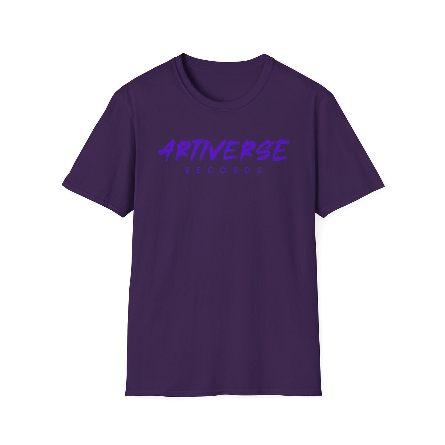 Artiverse Records Unisex Softstyle Graphic T-Shirt (Purple Logo)