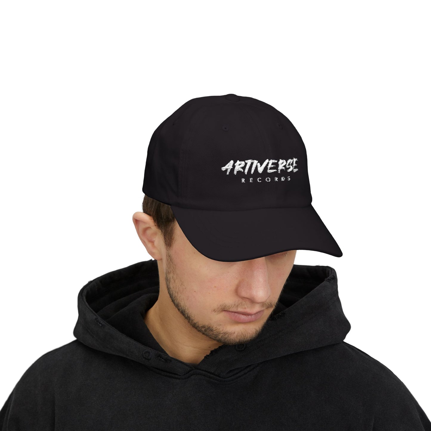 Artiverse Records Classic Cap (Black w/ White Logo)