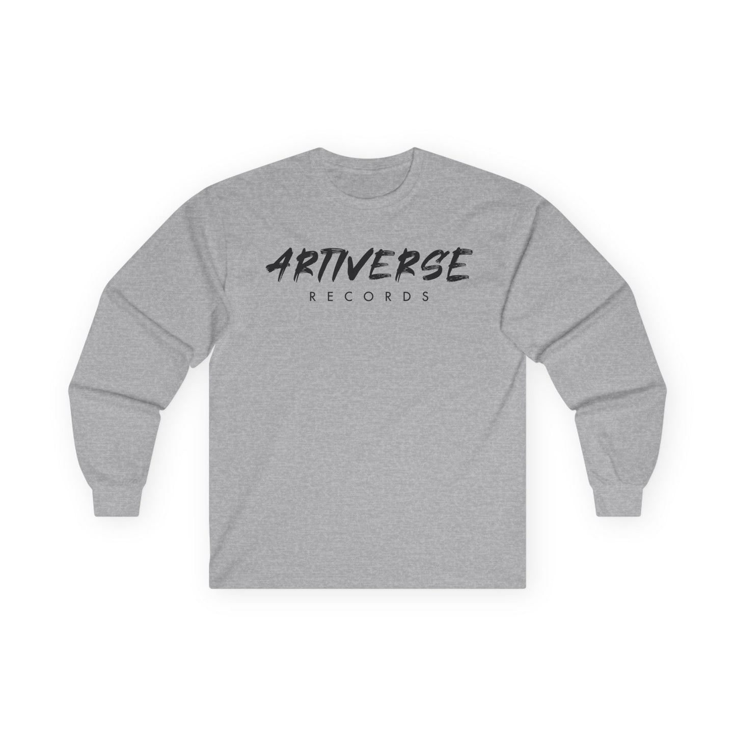 Artiverse Records Unisex Long Sleeve T-Shirt (Black/White Logo)
