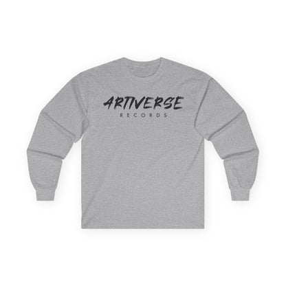 Artiverse Records Unisex Long Sleeve T-Shirt (Black/White Logo)