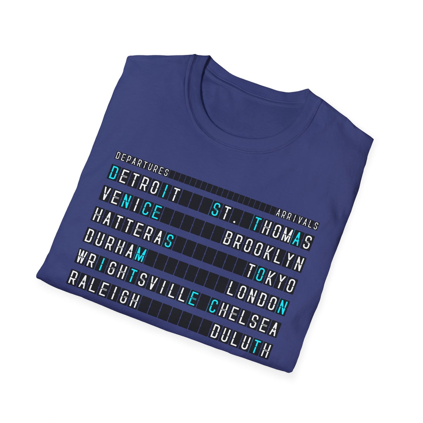 SOMNITECT Distance - Departures and Arrivals Unisex Softstyle T-Shirt