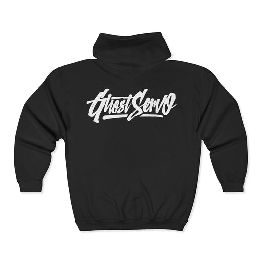 Ghost Servo V2 Zip Up Double-Sided Hoodie