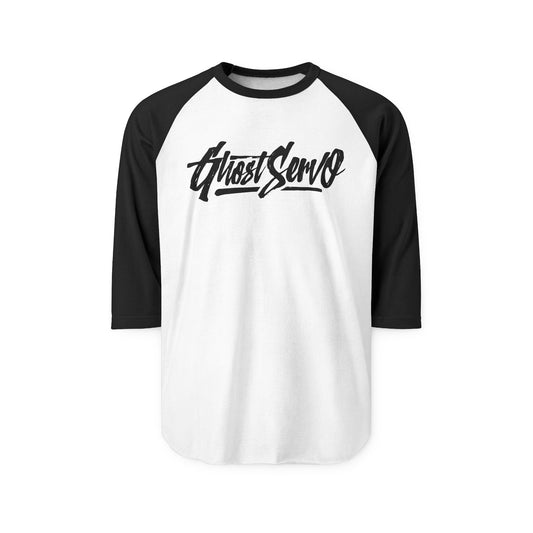 Ghost Servo V2 Raglan Black or White Logo