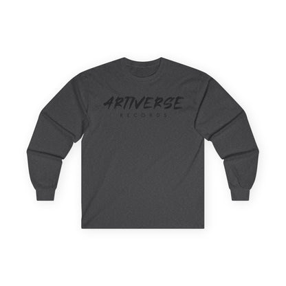 Artiverse Records Unisex Long Sleeve T-Shirt (Black/White Logo)