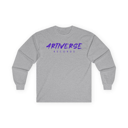 Artiverse Records Unisex Long Sleeve T-Shirt (Purple Logo)