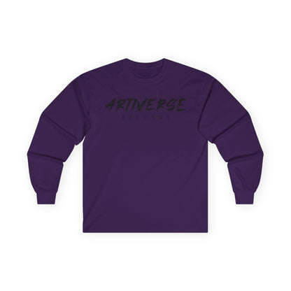 Artiverse Records Unisex Long Sleeve T-Shirt (Black/White Logo)