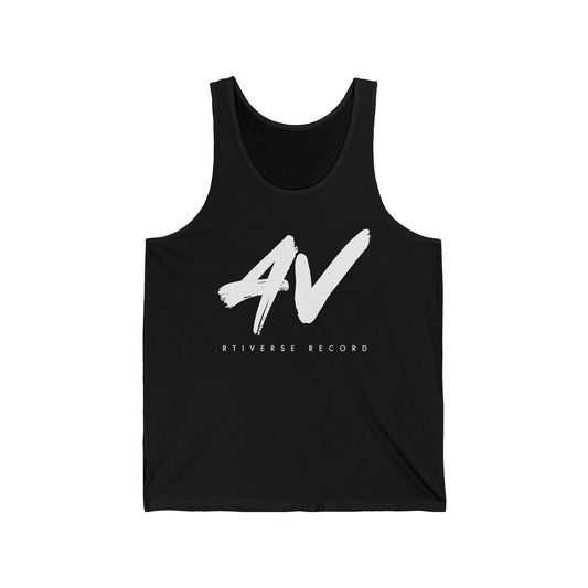 Artiverse Records AV Logo Unisex Tank Top (Black/White Logo)