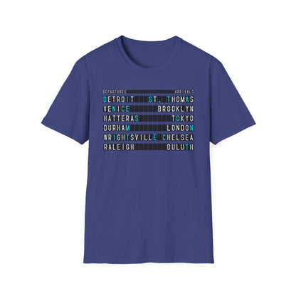 SOMNITECT Distance - Departures and Arrivals Unisex Softstyle T-Shirt