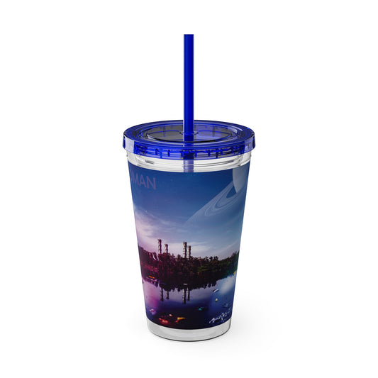 Joman Another Planet Tumbler with Straw, 16oz