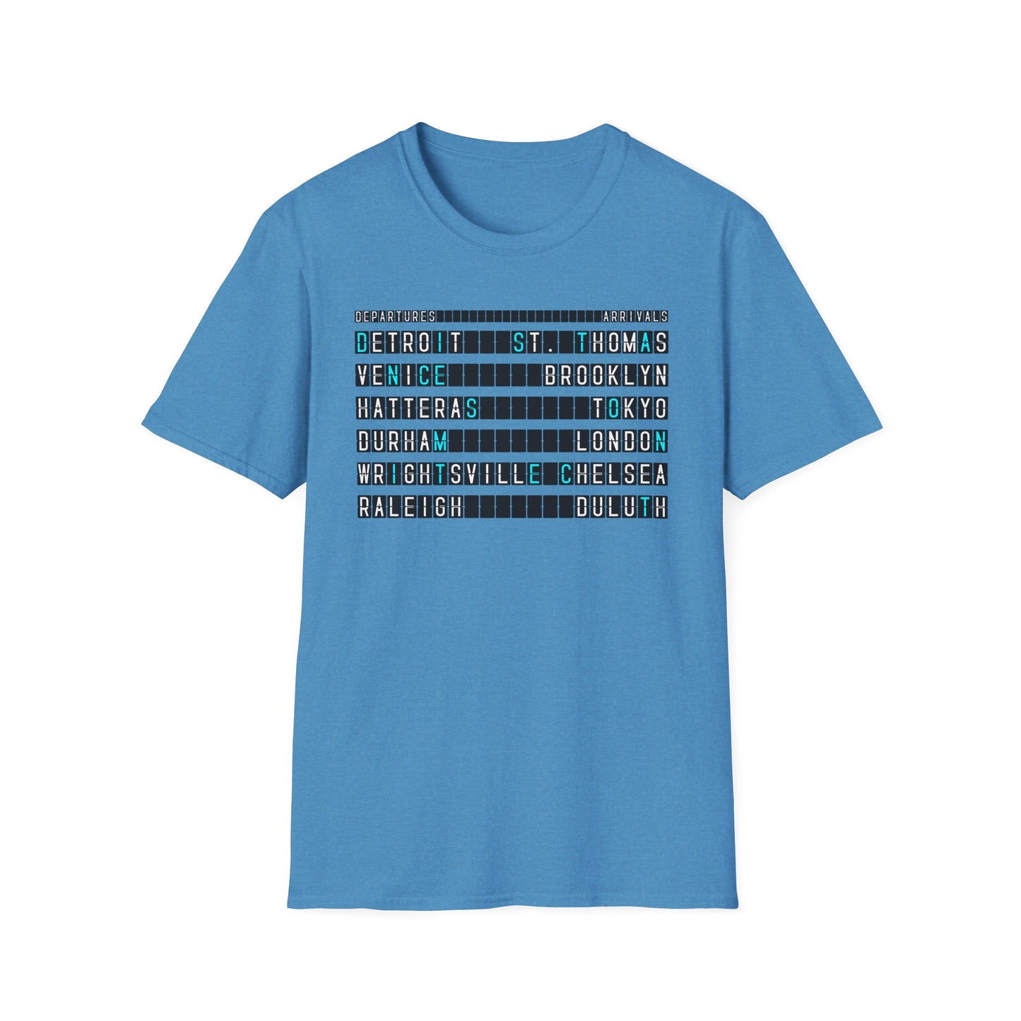 SOMNITECT Distance - Departures and Arrivals Unisex Softstyle T-Shirt