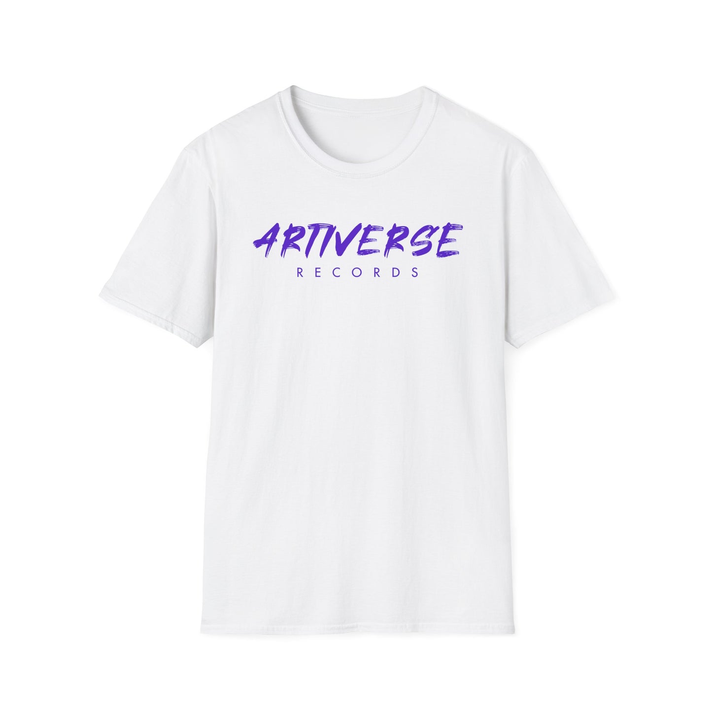 Artiverse Records Unisex Softstyle Graphic T-Shirt (Purple Logo)