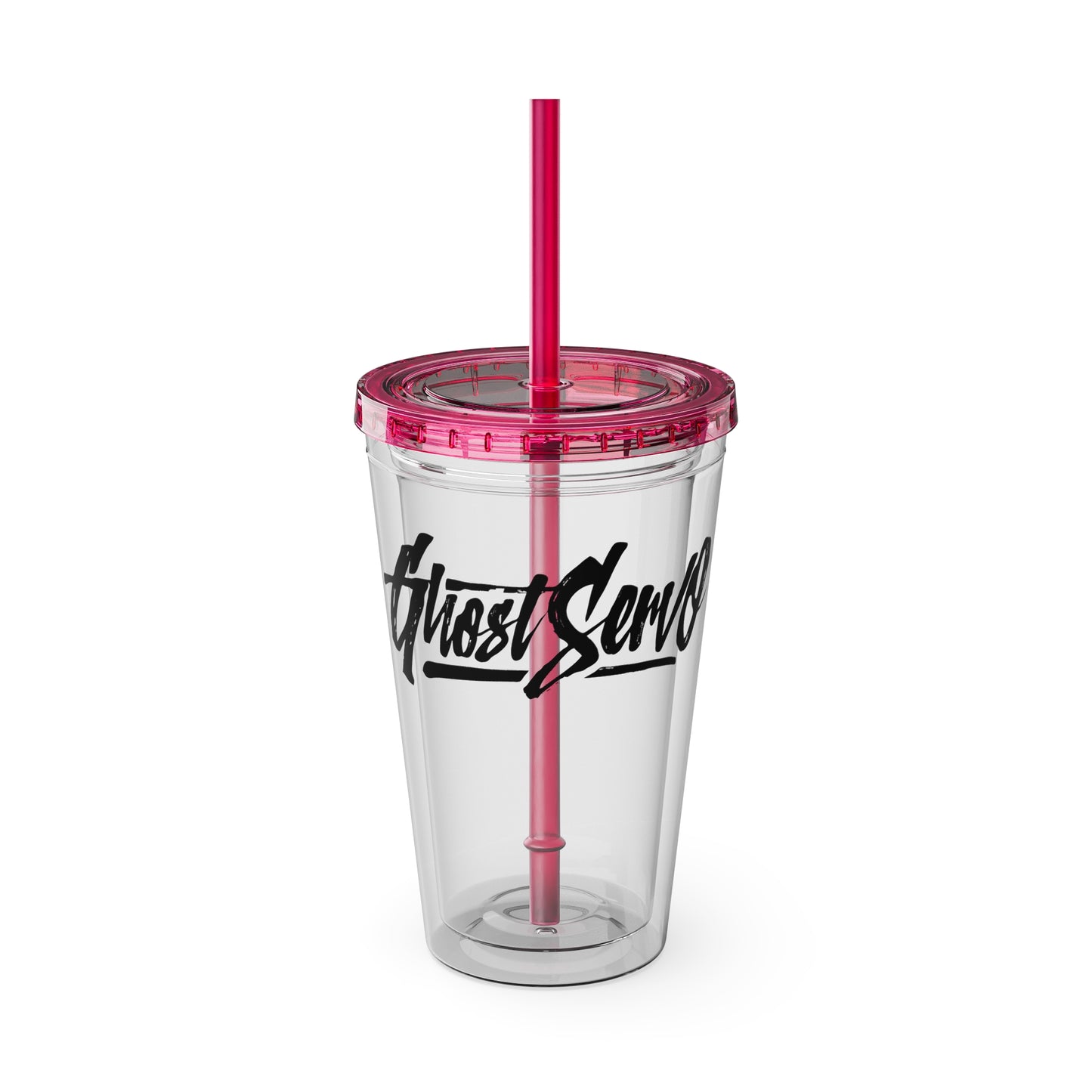 Ghost Servo Tumbler with Straw, 16oz