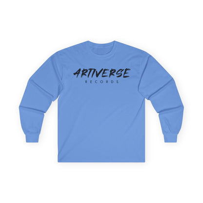 Artiverse Records Unisex Long Sleeve T-Shirt (Black/White Logo)