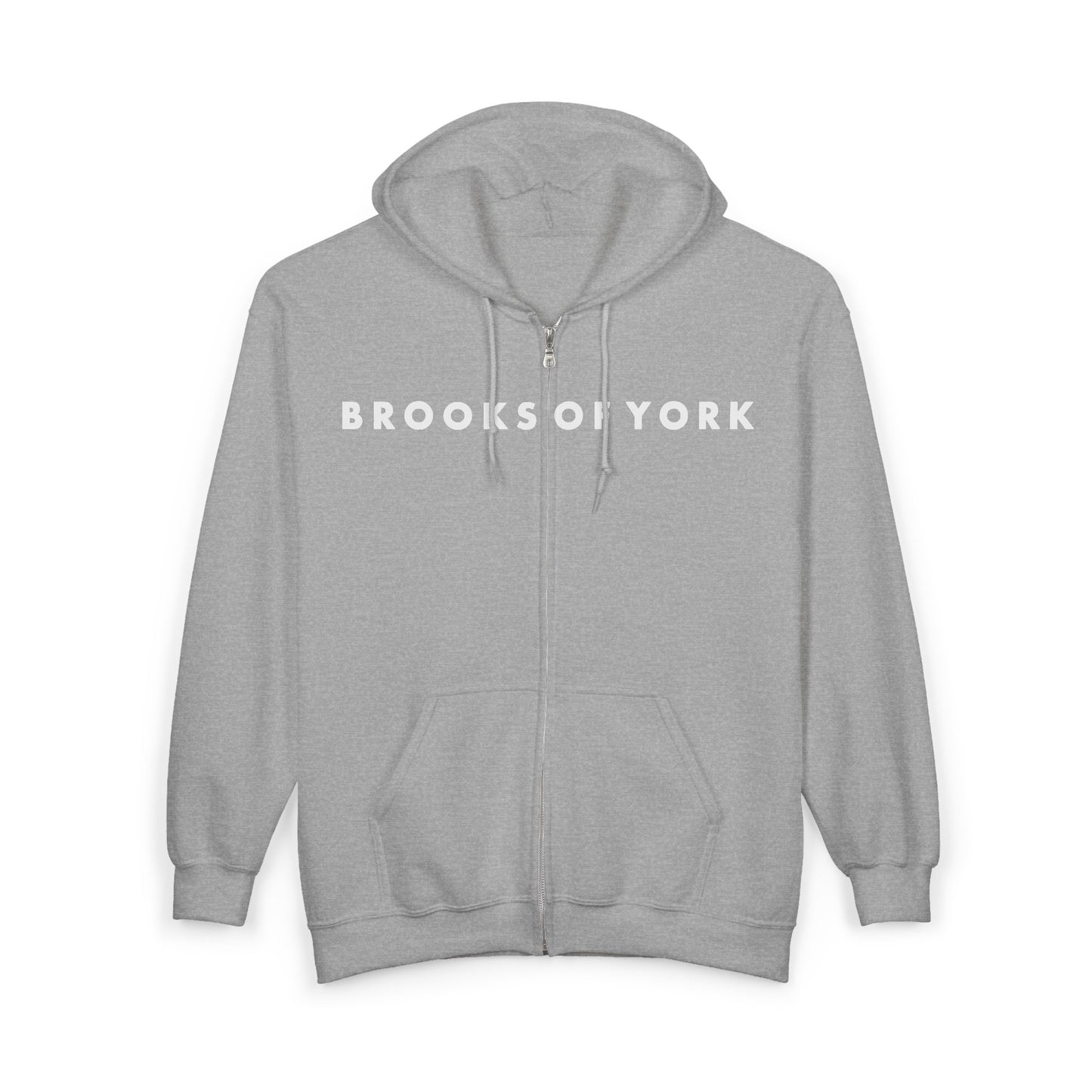 BrooksOfYork Zip Up Big to the Sky Double-Sided Hoodie