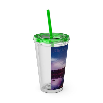 Joman Another Planet Tumbler with Straw, 16oz