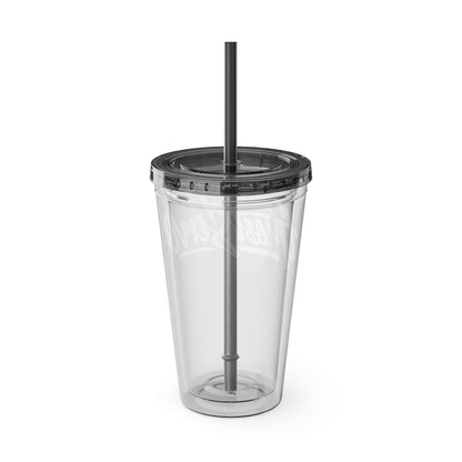 Ghost Servo Tumbler with Straw, 16oz