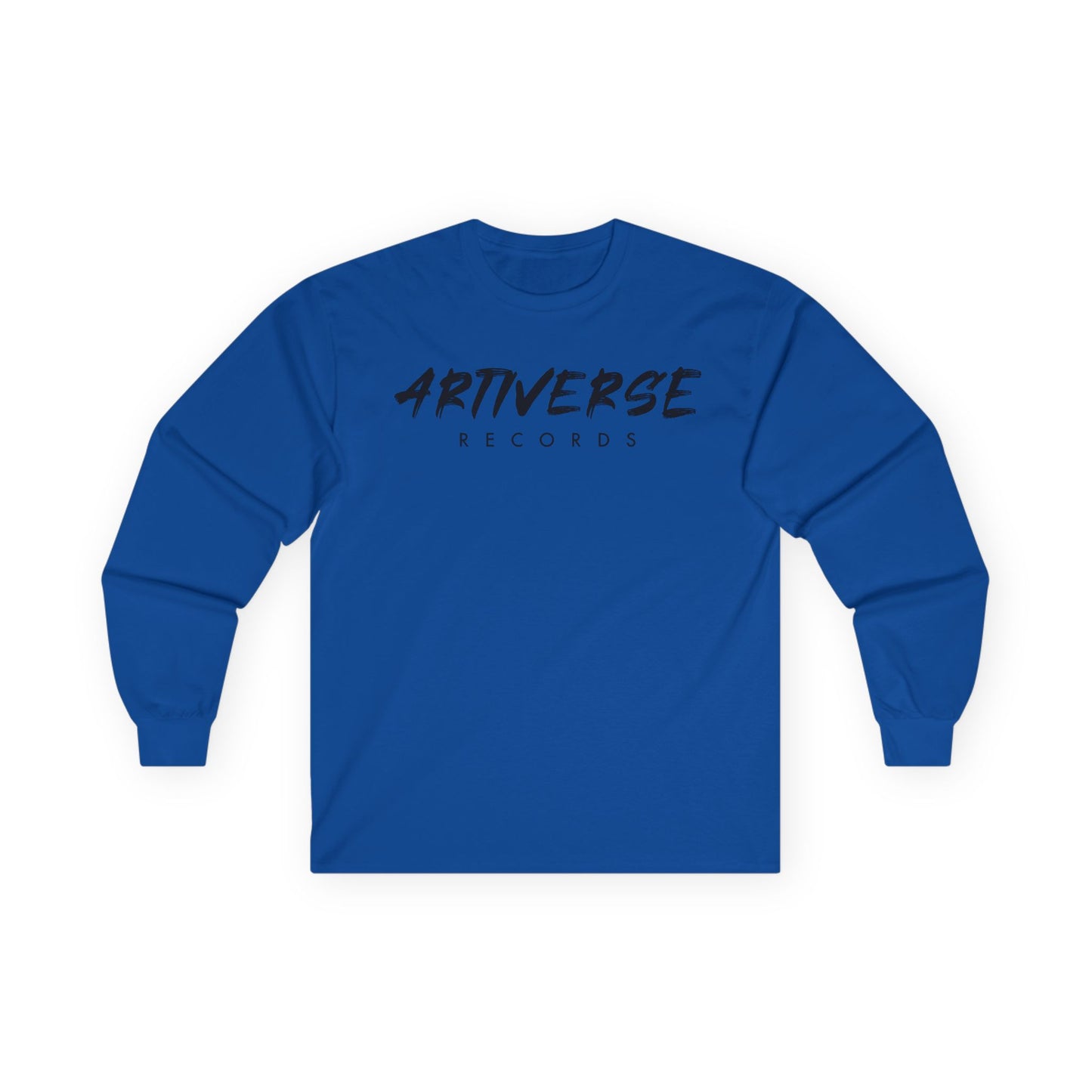 Artiverse Records Unisex Long Sleeve T-Shirt (Black/White Logo)