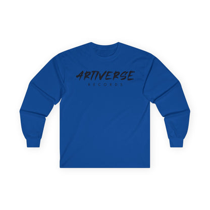 Artiverse Records Unisex Long Sleeve T-Shirt (Black/White Logo)